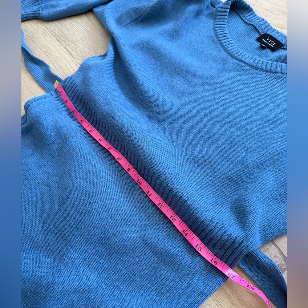 VICI Lorene Tie Waist Mini Sweater Dress - Picture 8 of 9